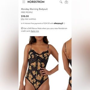 Free People Monday Morning Bodysuit